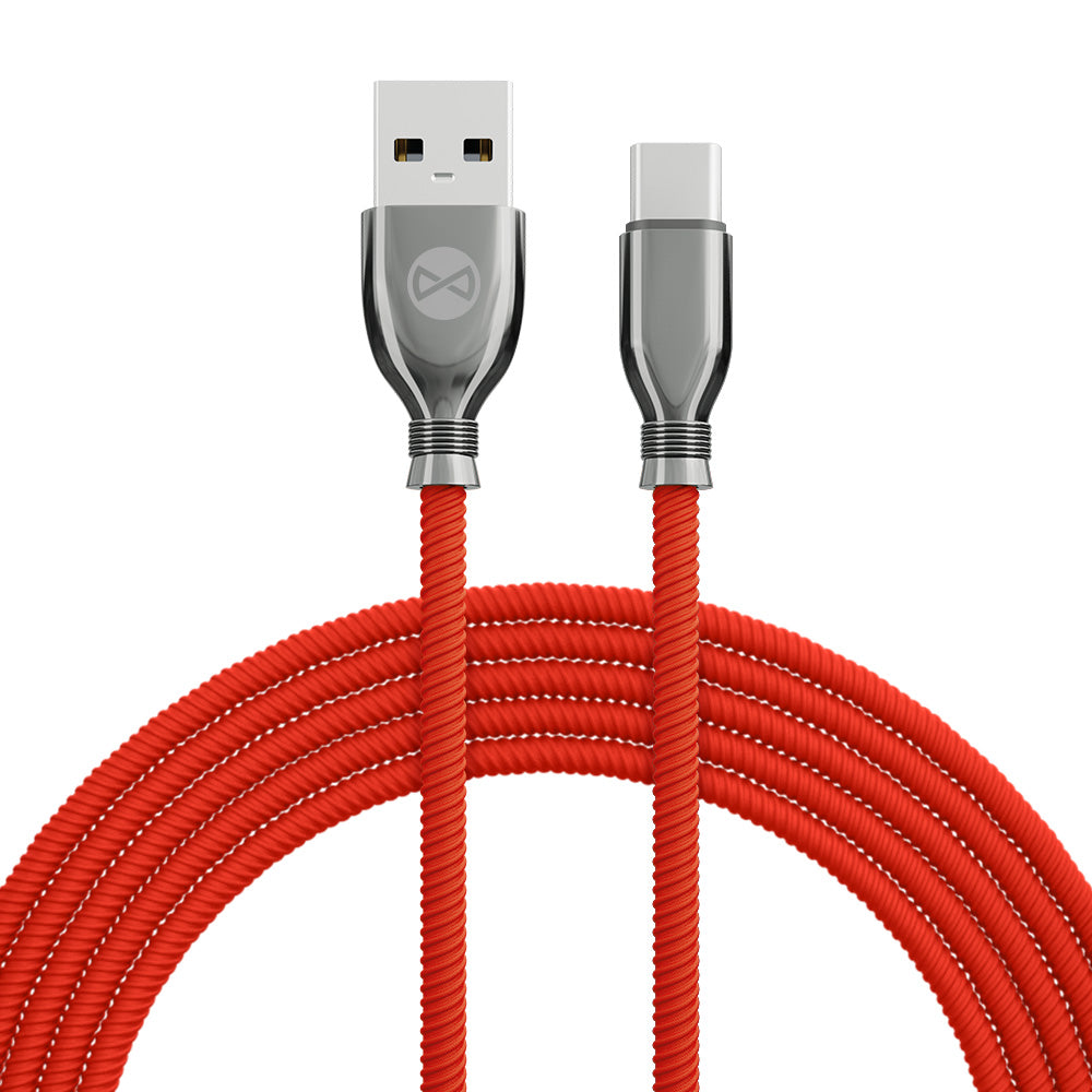 Câble USB-C Forever Tornado 1m 3A rouge