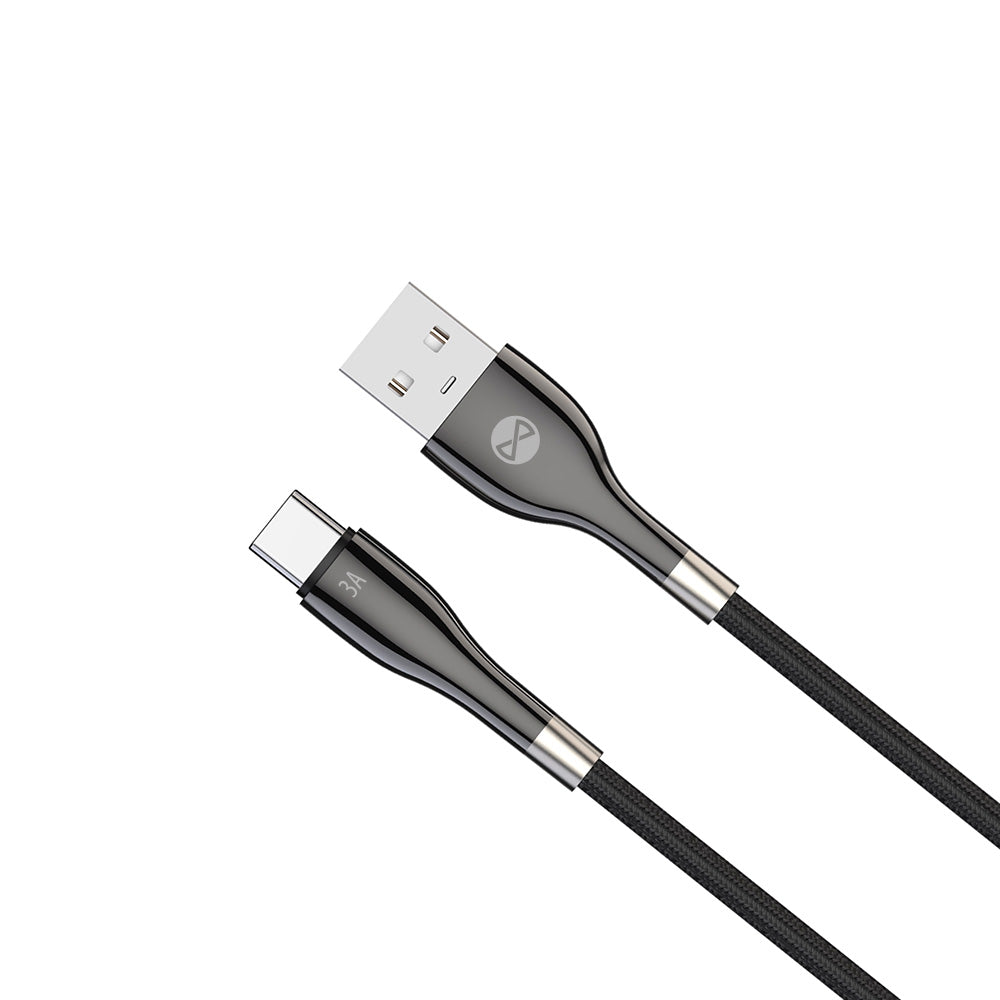 Câble USB vers USB-C Forever — 1m, 3A, charge rapide