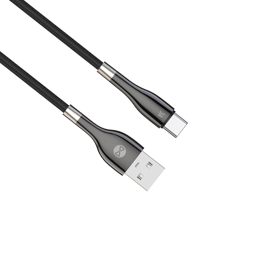 Câble USB vers USB-C Forever — 1m, 3A, charge rapide