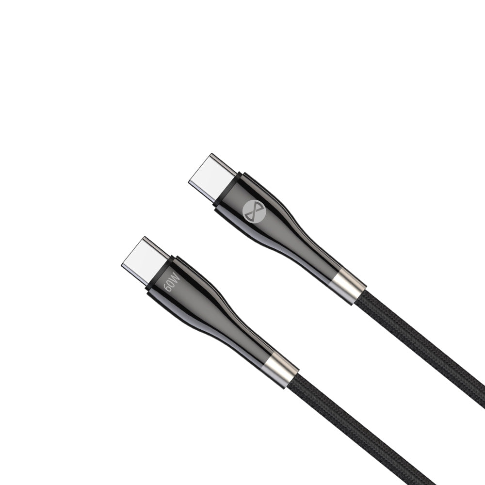 Câble USB-C Forever Sleek — 1,0 m 60W noir