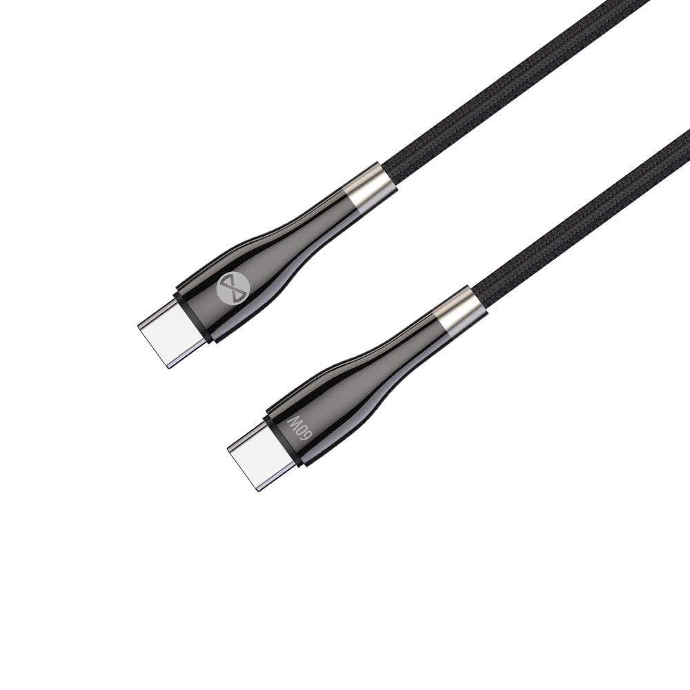 Câble USB-C vers USB-C Forever Sleek 2,0 m 60W — Noir