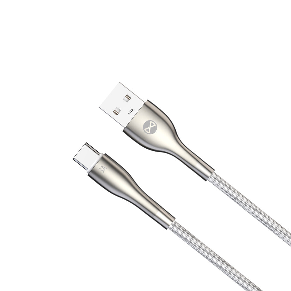 Câble USB-A vers USB-C Forever Sleek — 1m, 3A, charge rapide