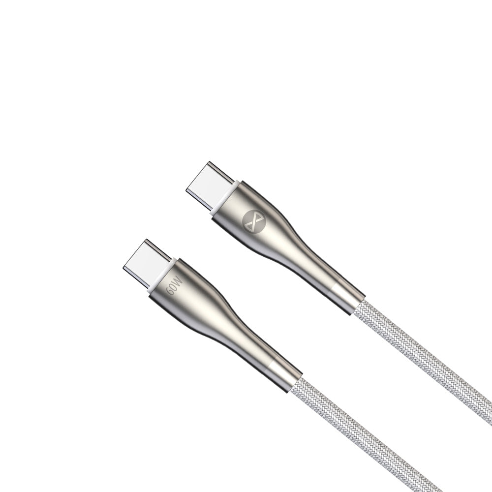 Câble USB-C vers USB-C Forever Sleek 1m 60W — Charge rapide et transfert données