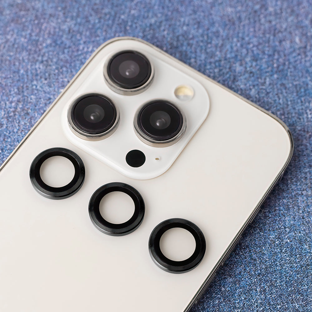 Set of lens glasses for iPhone 17 Air black frame