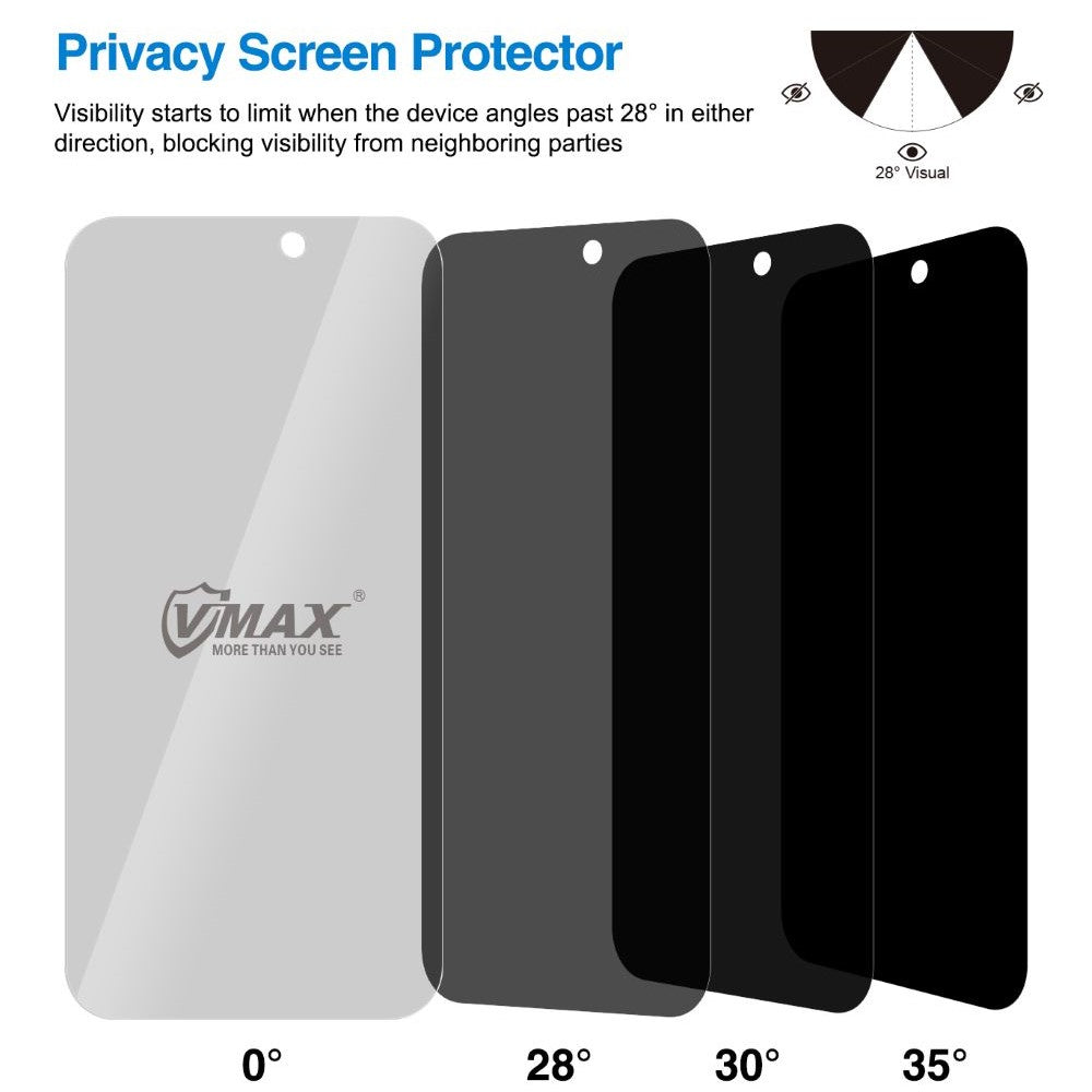 Vmax tempered glass 0.33mm 2,5D high clear privacy glass for iPhone 7 / 8 / SE2020 / SE2022