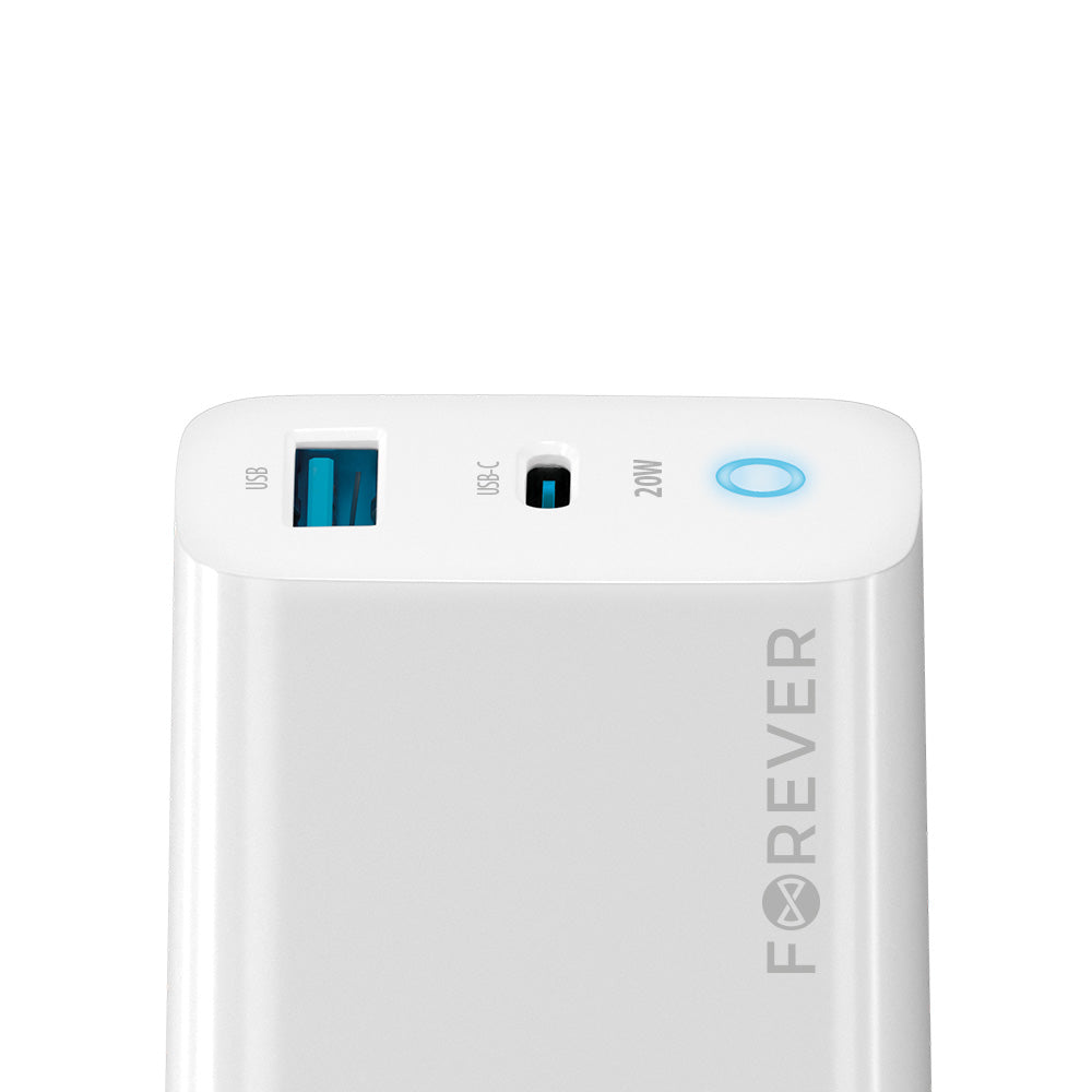 Chargeur mural Forever TC-06 20W USB-C + USB