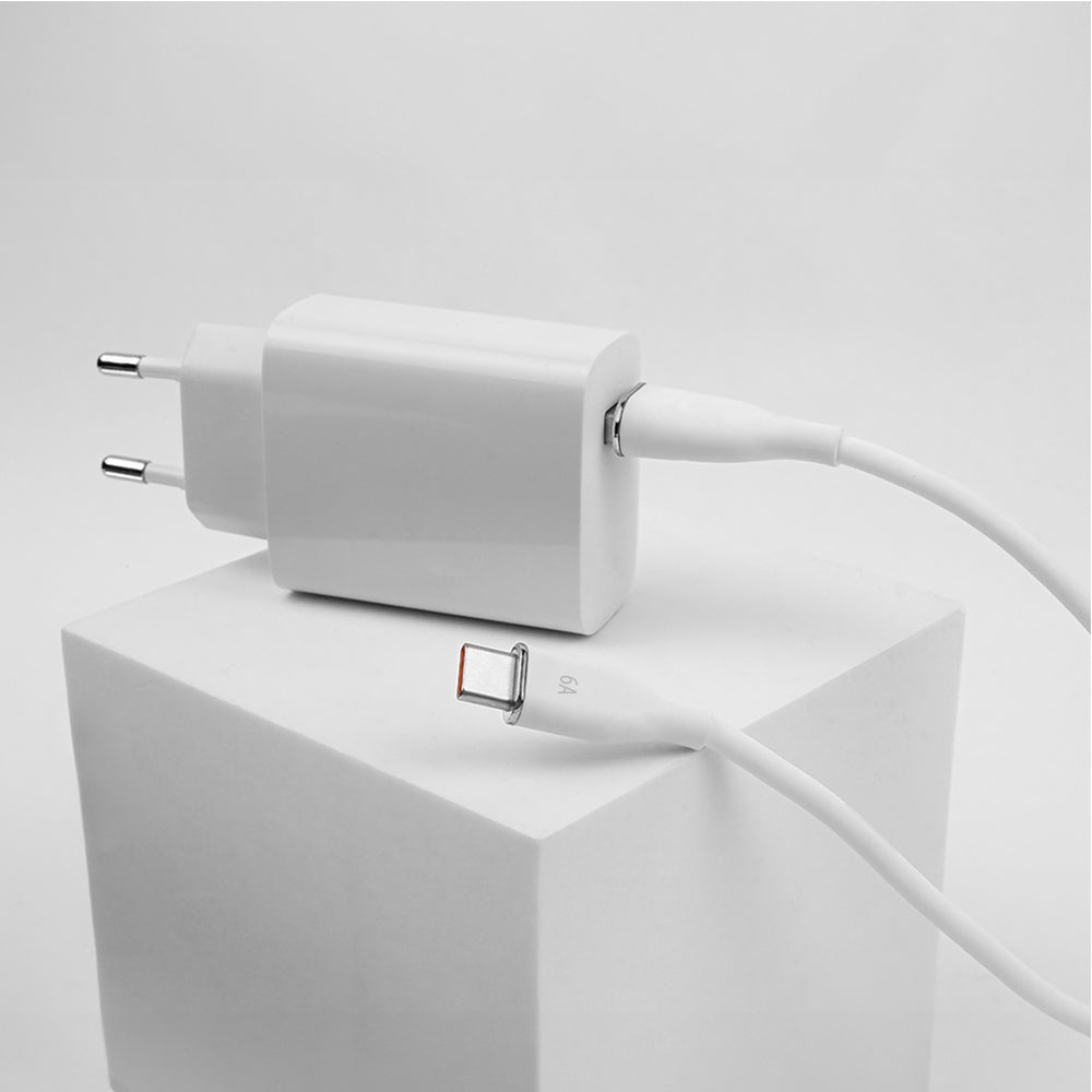 Câble USB-C Forever 1,0 m 6A — Charge rapide 66W blanc