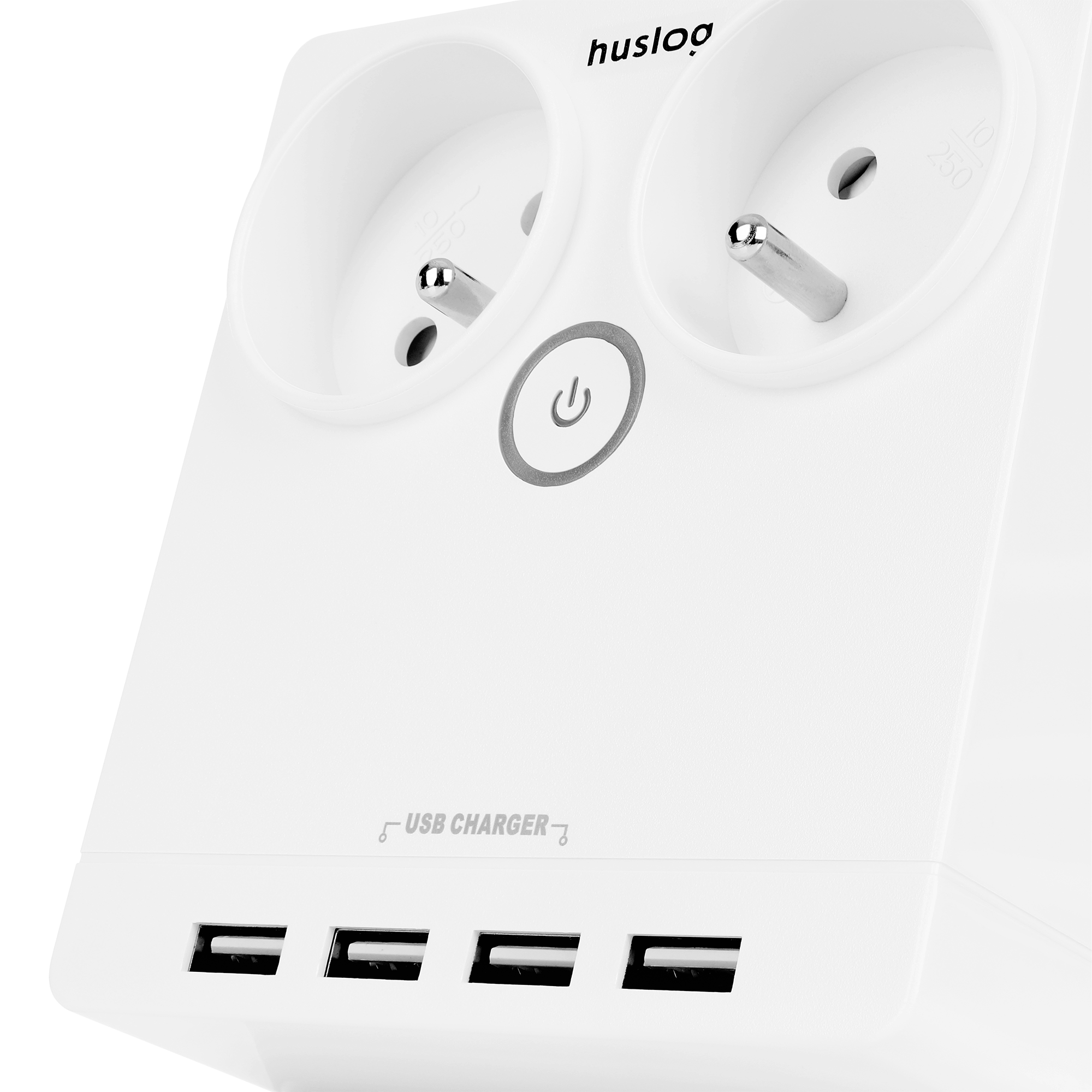 Huslog flat extension cord with 2 sockets EMX-190124