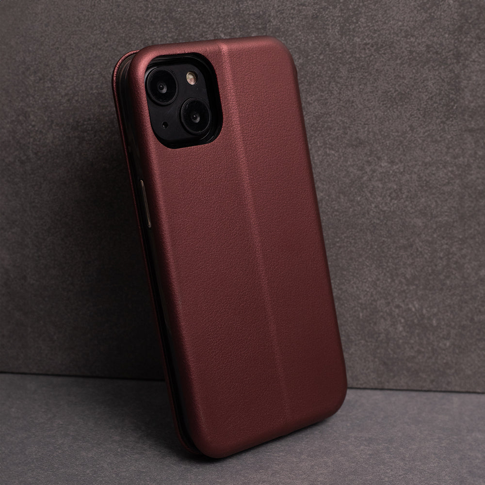 Smart Diva case for Samsung Galaxy S25 FE burgundy