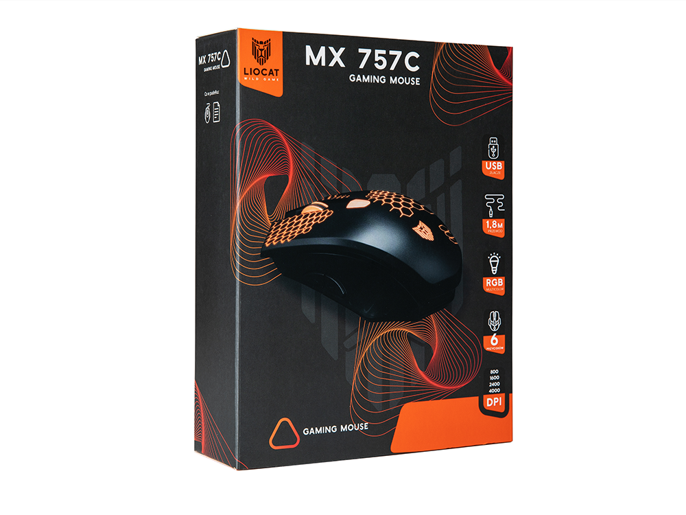 Liocat gaming mouse MX 757C black