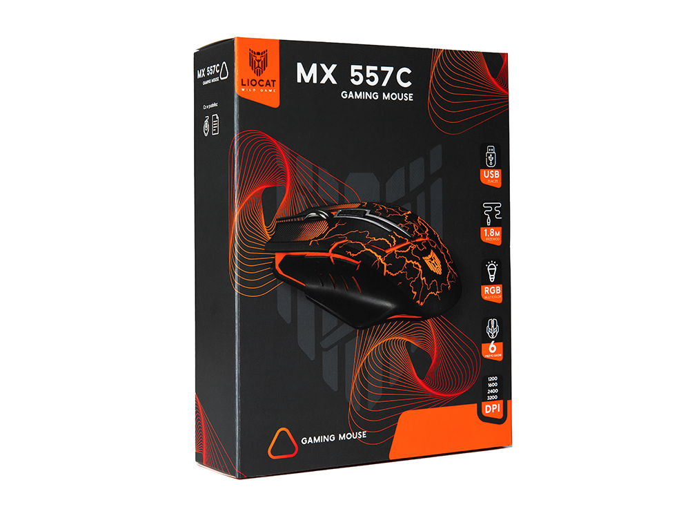 Liocat gaming mouse MX 557C black