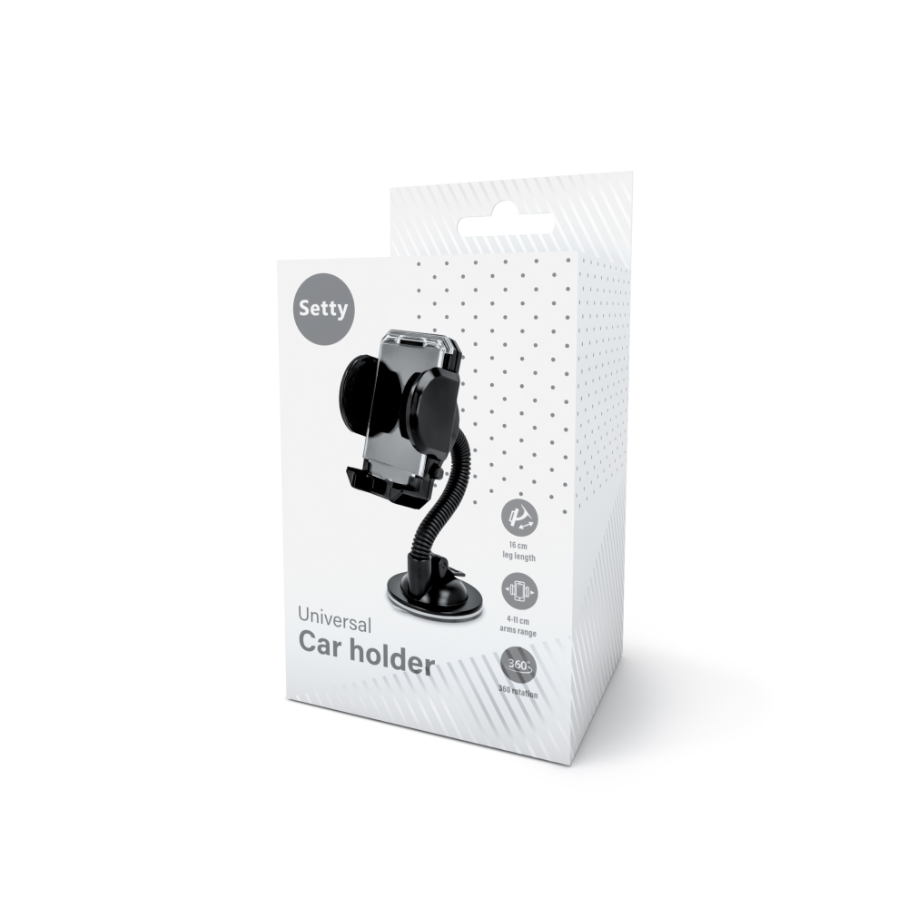 Support voiture Setty Flex universel — ventouse
