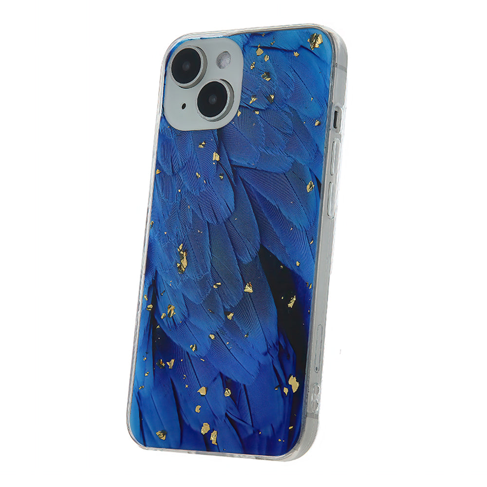 Gold Glam case for iPhone 12 / 12 Pro 6,1" blue