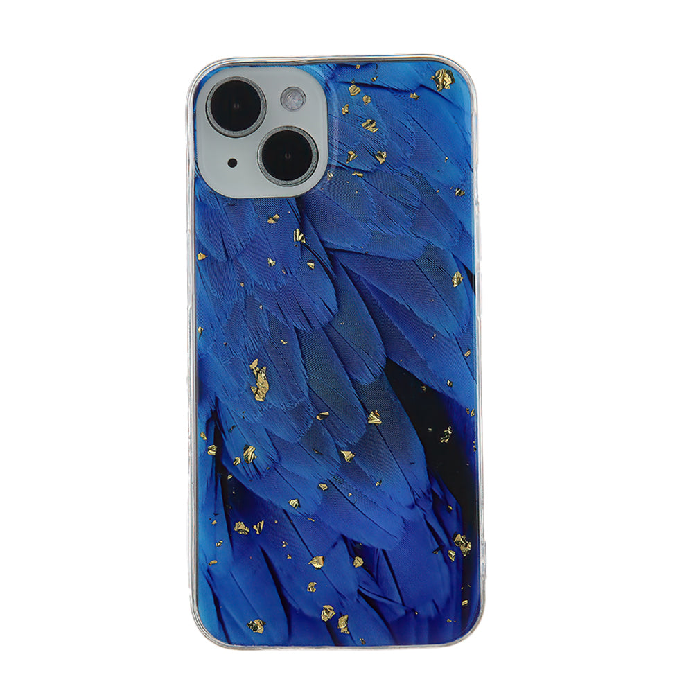 Gold Glam case for Samsung Galaxy A35 5G blue