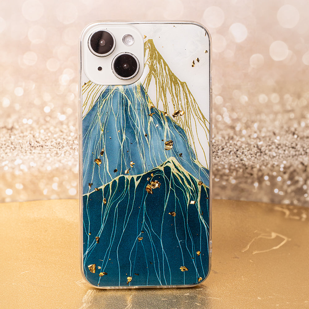 Gold Glam case for Samsung Galaxy A14 4G / A14 5G mountain
