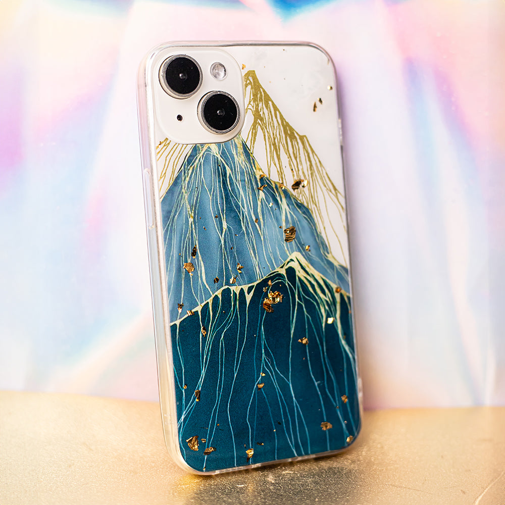 Gold Glam case for Samsung Galaxy A14 4G / A14 5G mountain