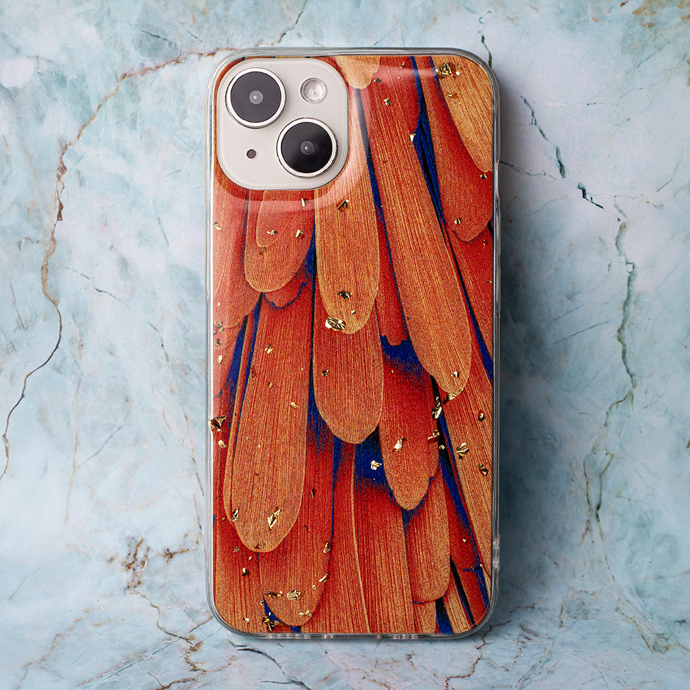 Gold Glam case for Samsung Galaxy A14 4G / A14 5G orange