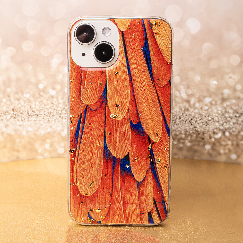 Gold Glam case for Samsung Galaxy A14 4G / A14 5G orange