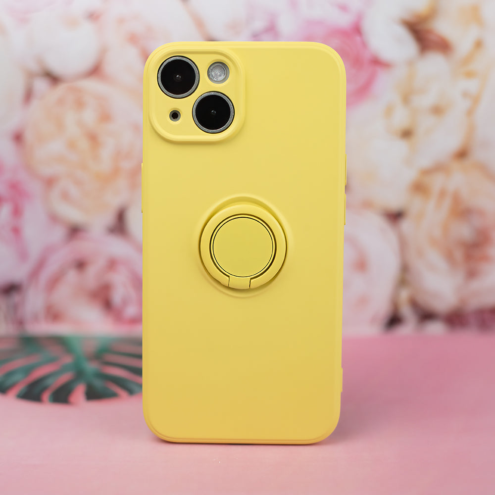 Finger Grip case for iPhone 13 6,1" yellow