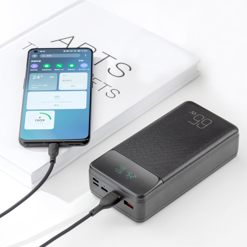 Chargeur XO PR201 banque d'énergie 65W 30000mAh noir
