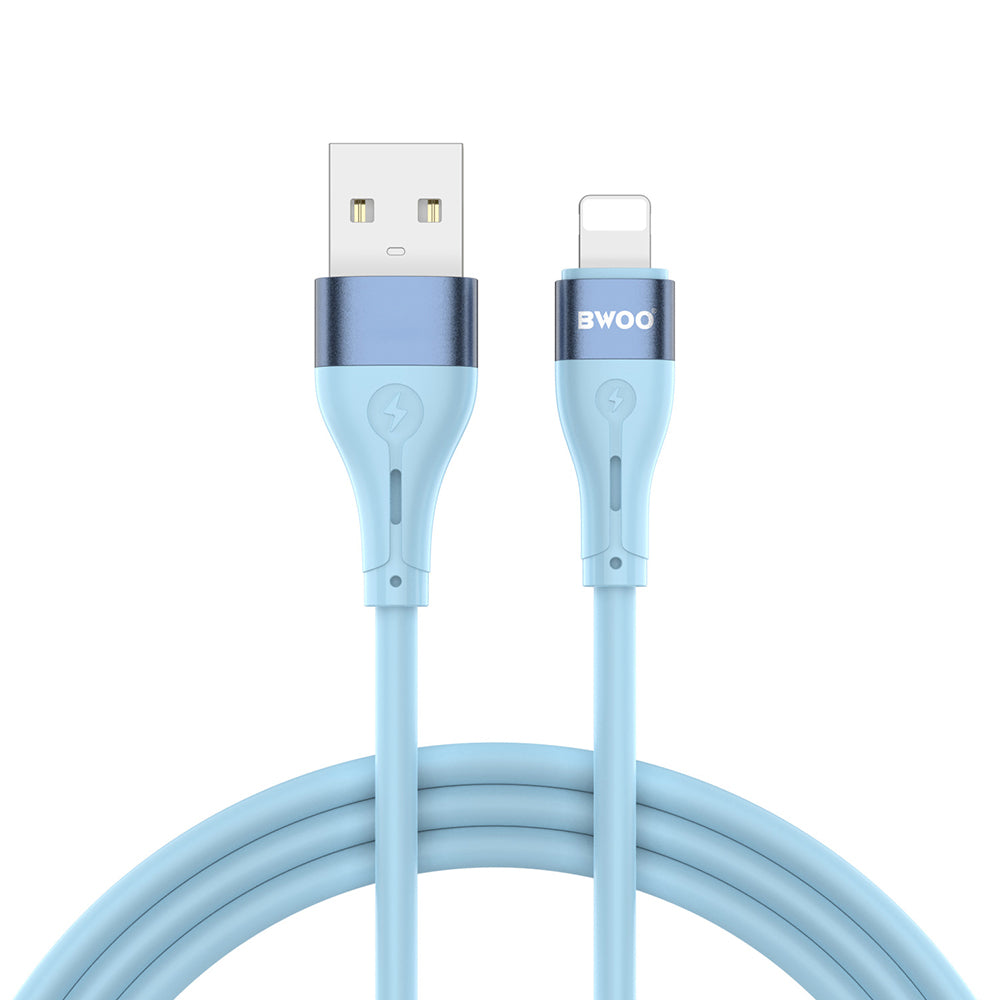BWOO Cable USB - Lightning 1m 3A Minimalist Silicone Blue X280L