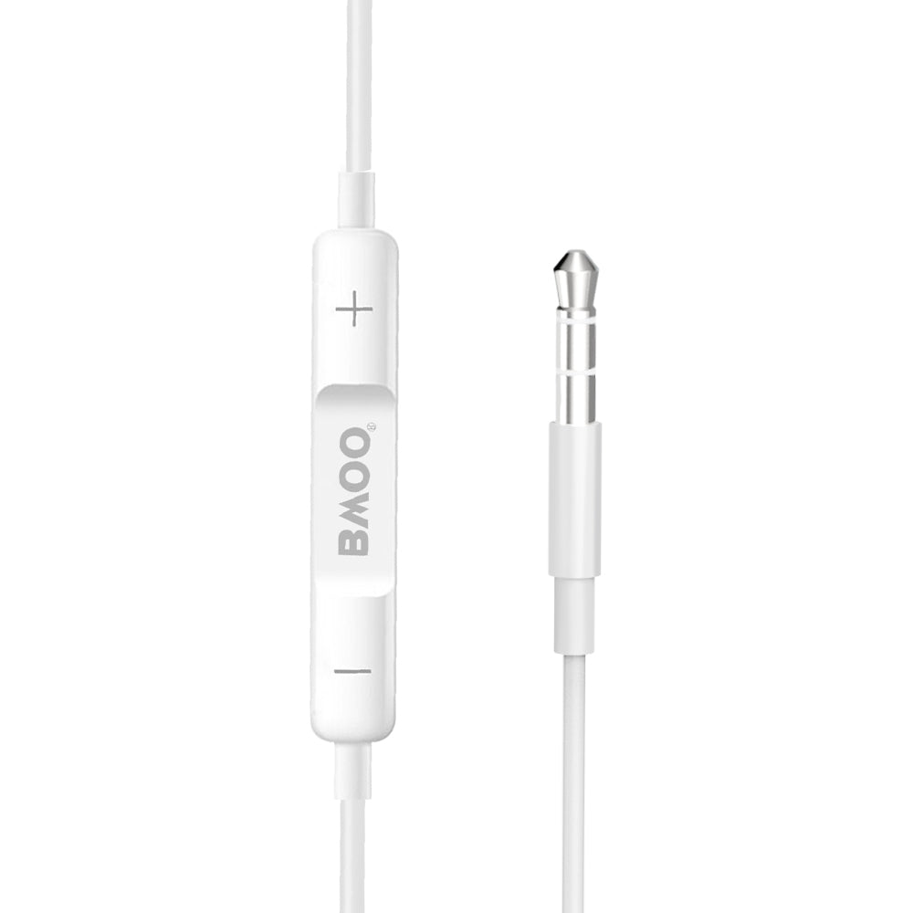 Écouteurs BWOO filaires 3,5mm blanc — Son Hi-Fi
