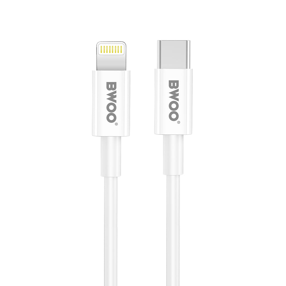 BWOO CDA159 PD wall charger 20W 1x USB-C port + Lightning white