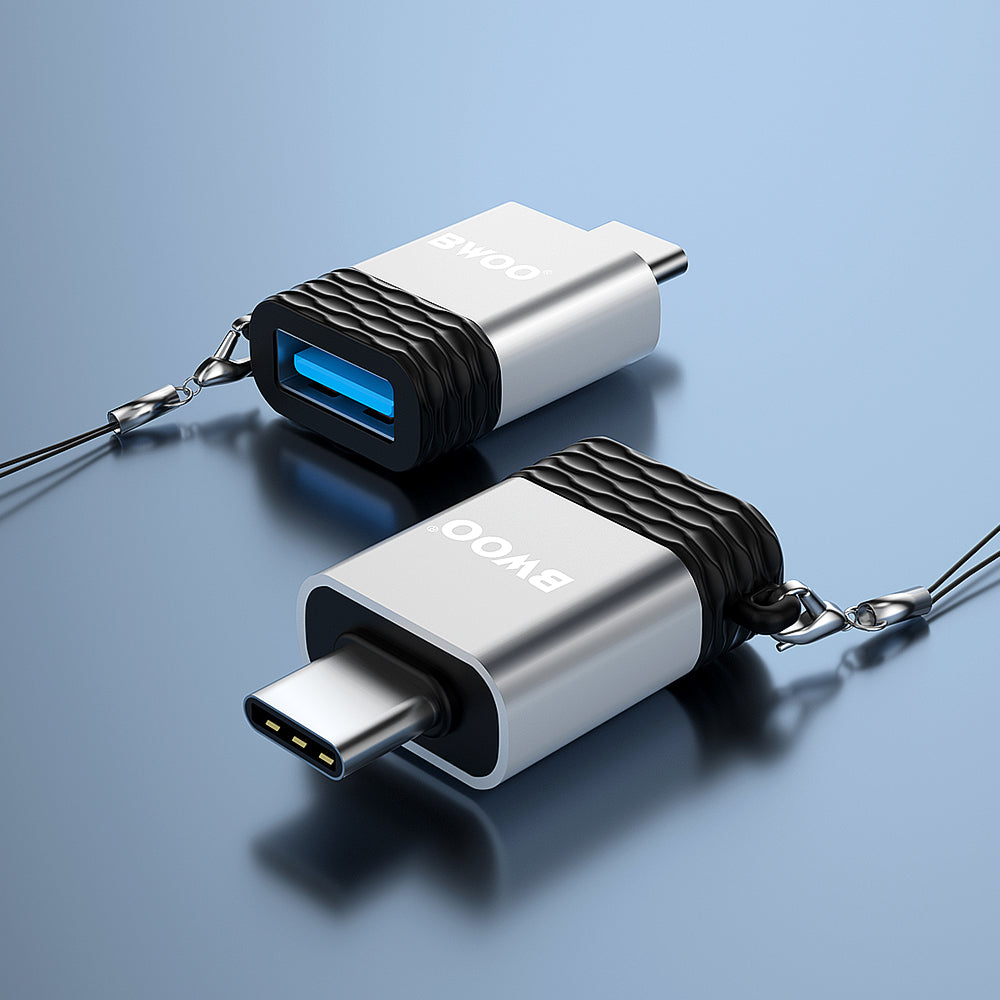 BWOO Adapter USB - USB-C Gray OTG BZ-35