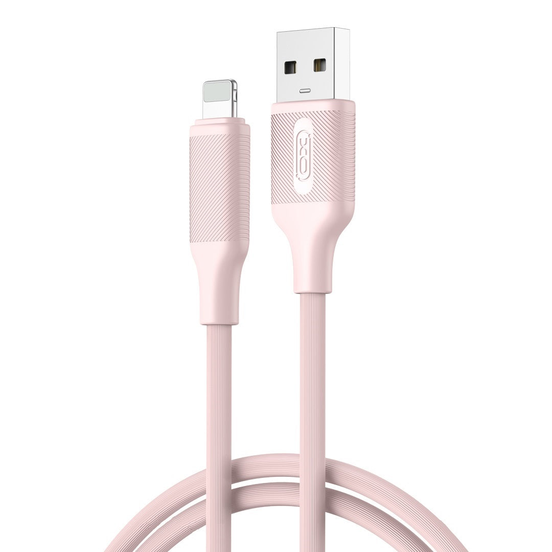 XO cable NB265 USB - Lightning  1,0m 2,4A pink