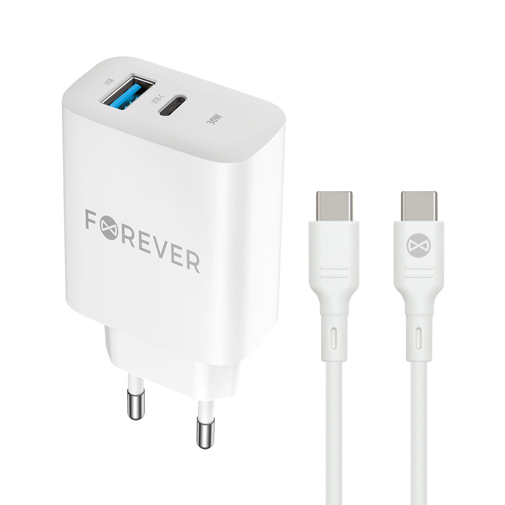 Chargeur mural Forever TC-07 30W USB-C + USB