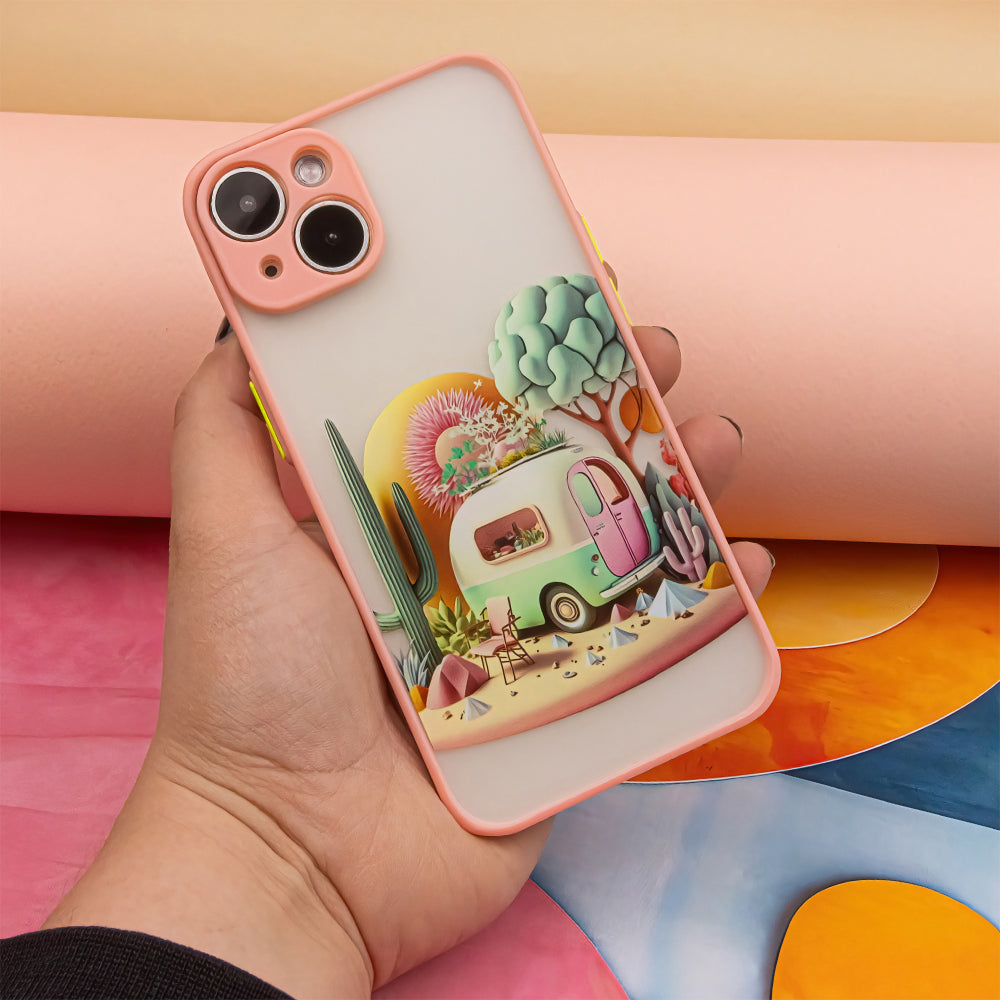 Ultra Trendy case for iPhone 14 6,1" Travel pink