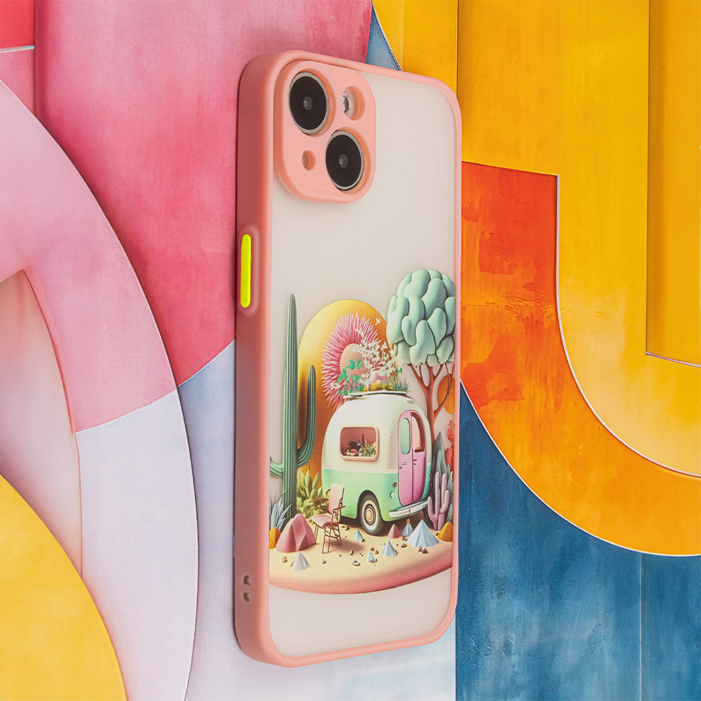 Ultra Trendy case for iPhone 14 6,1" Travel pink