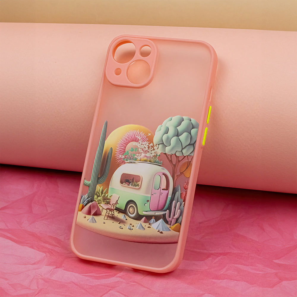 Ultra Trendy case for iPhone 14 6,1" Travel pink