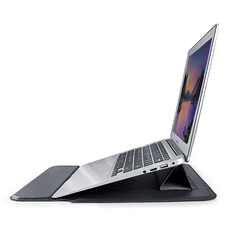 Sacoche MacBook 15,4" Devia Ultra-Fine Cuir PU — Noir