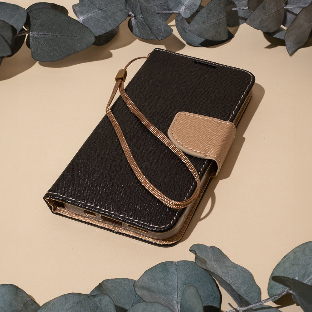 Smart Fancy case for iPhone 16 Pro 6,3" black-gold