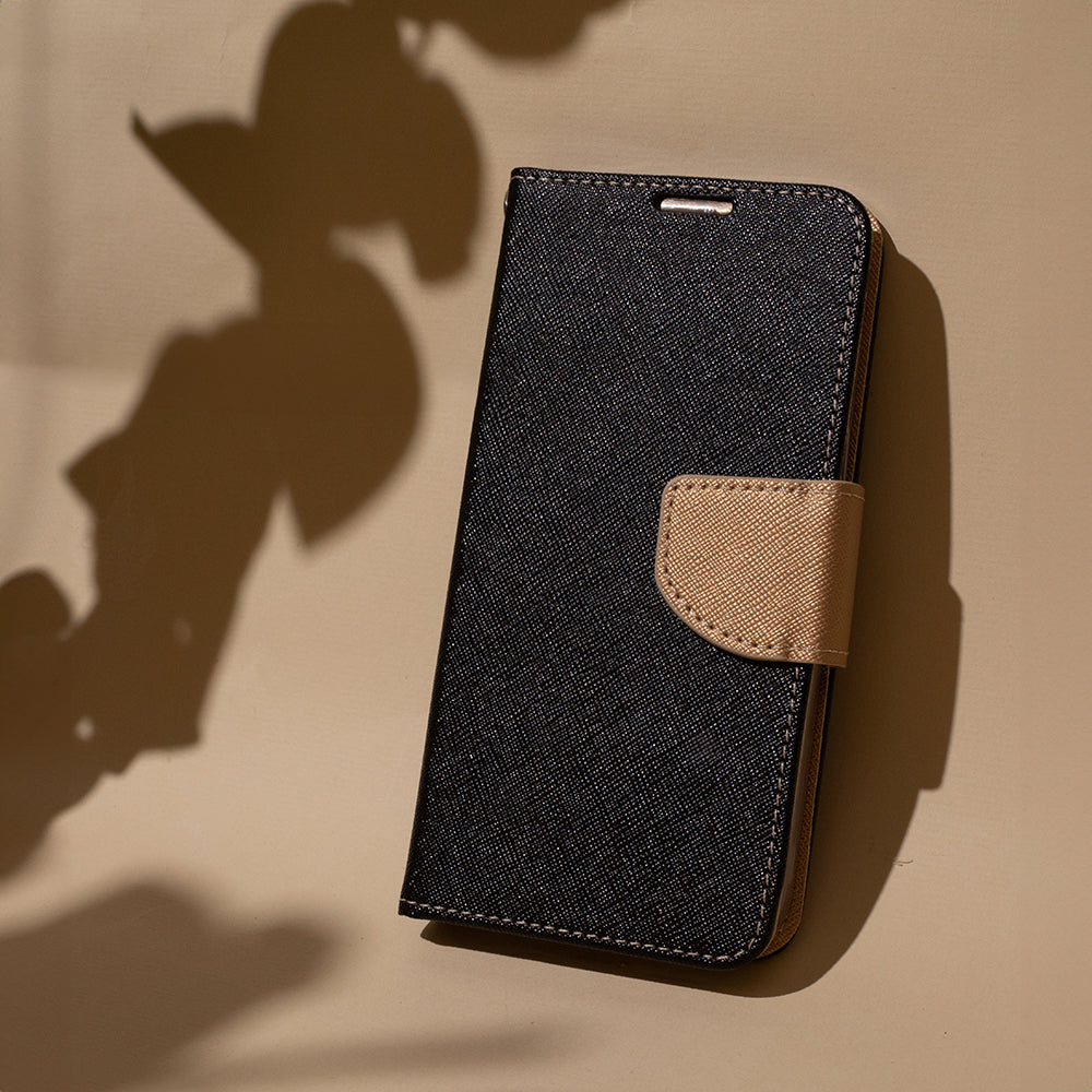 Smart Fancy case for iPhone 16 Pro 6,3" black-gold