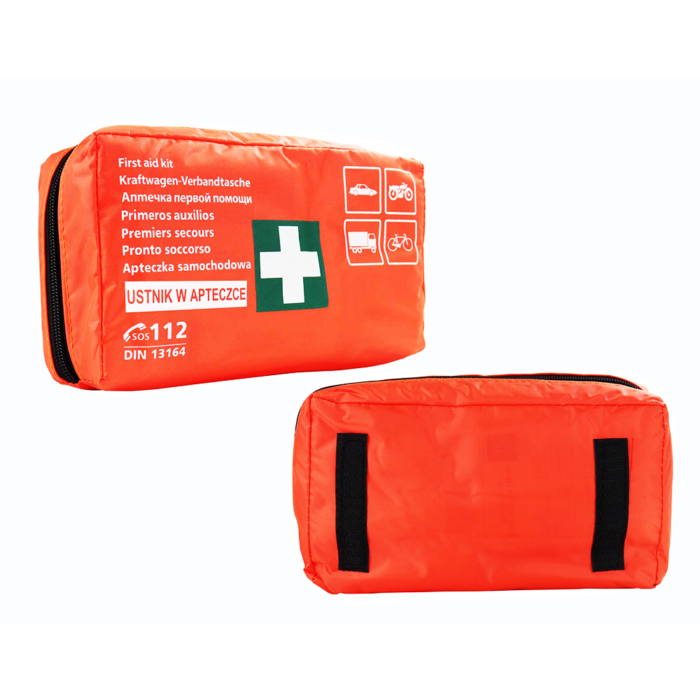 First aid kit with mouthpiece DIN 13164