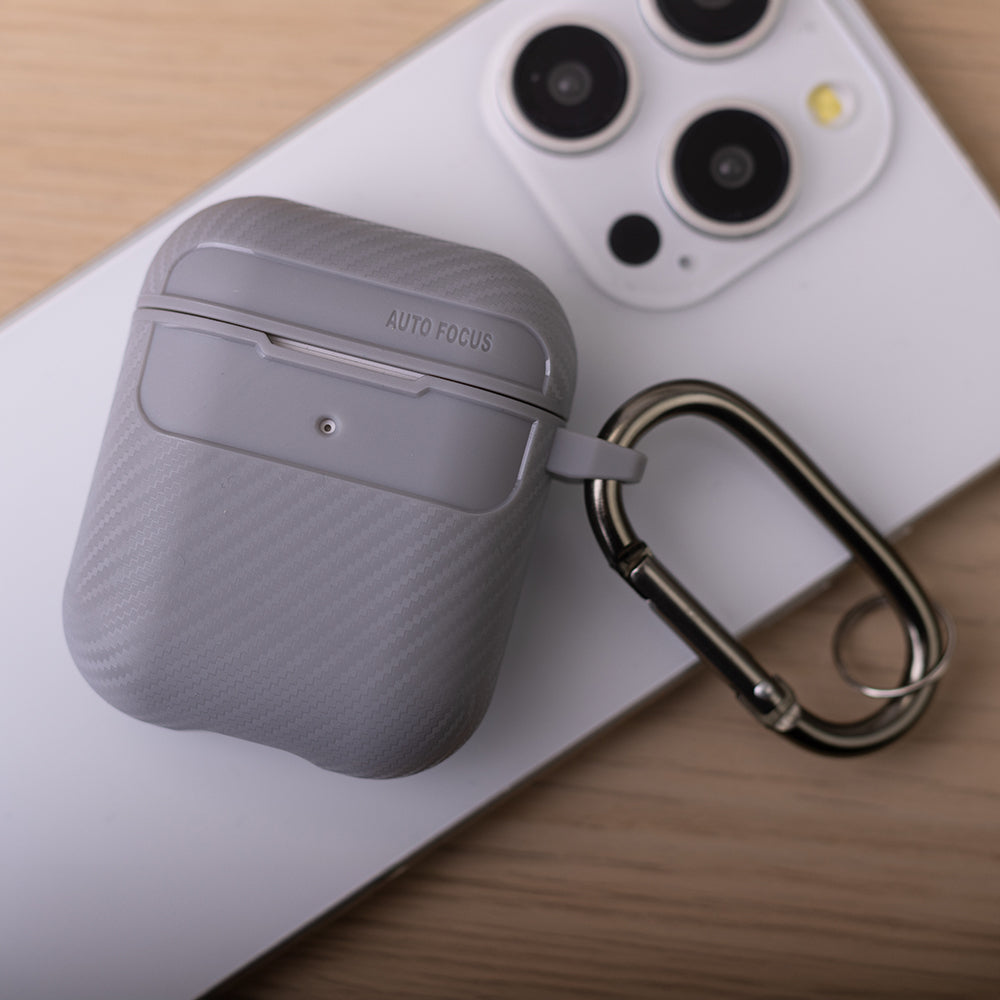 Carbon case for Airpods / Airpods 2 grey