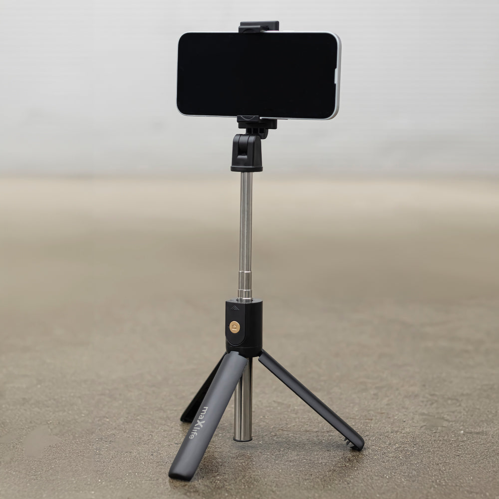Support Maxlife MXST-100 Bluetooth selfie stick tripod noir