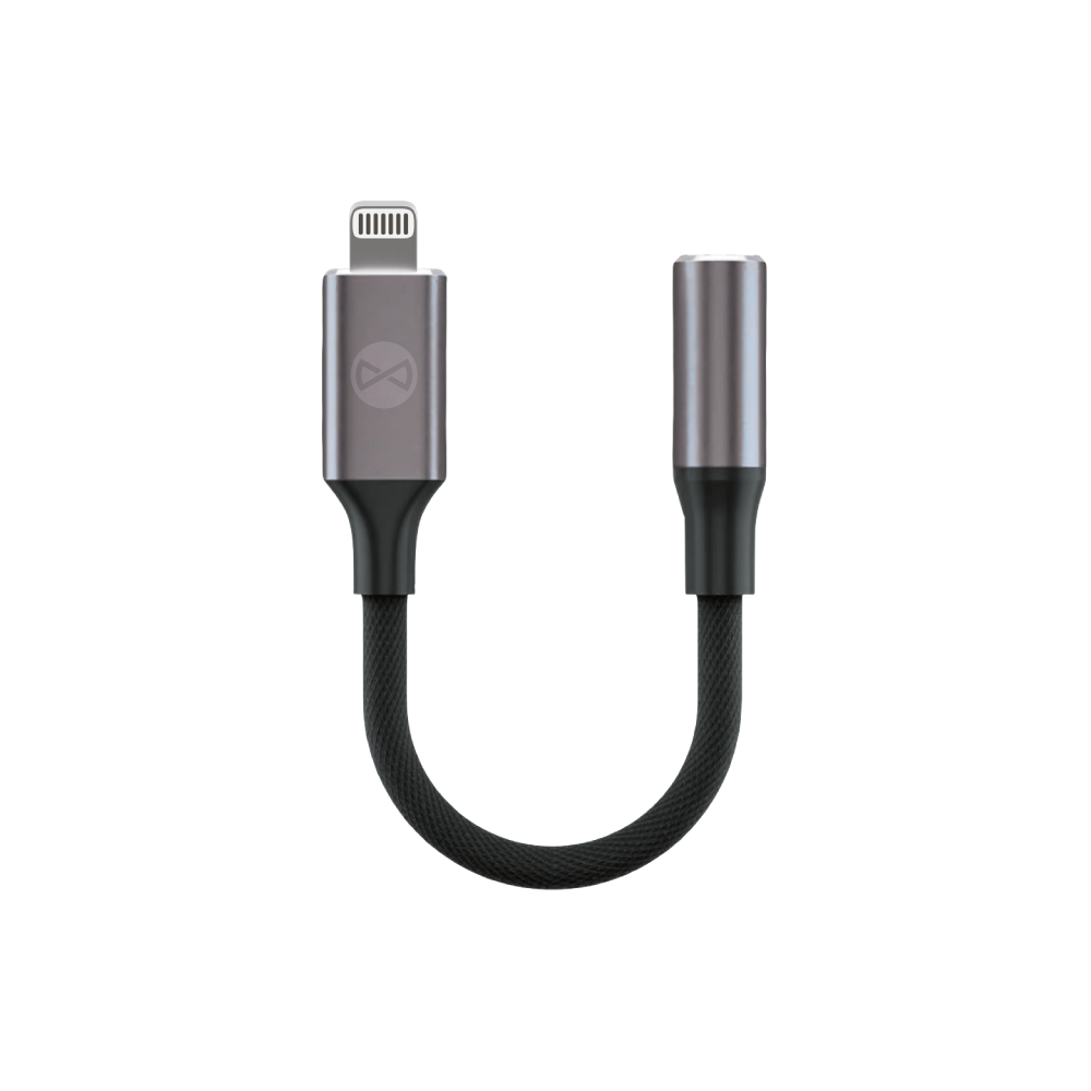 Adaptateur audio Forever AJL-01 jack 3,5 mm vers Lightning noir