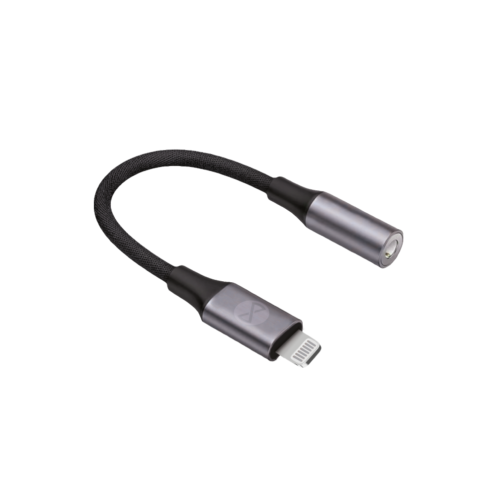Adaptateur audio Forever AJL-01 jack 3,5 mm vers Lightning noir