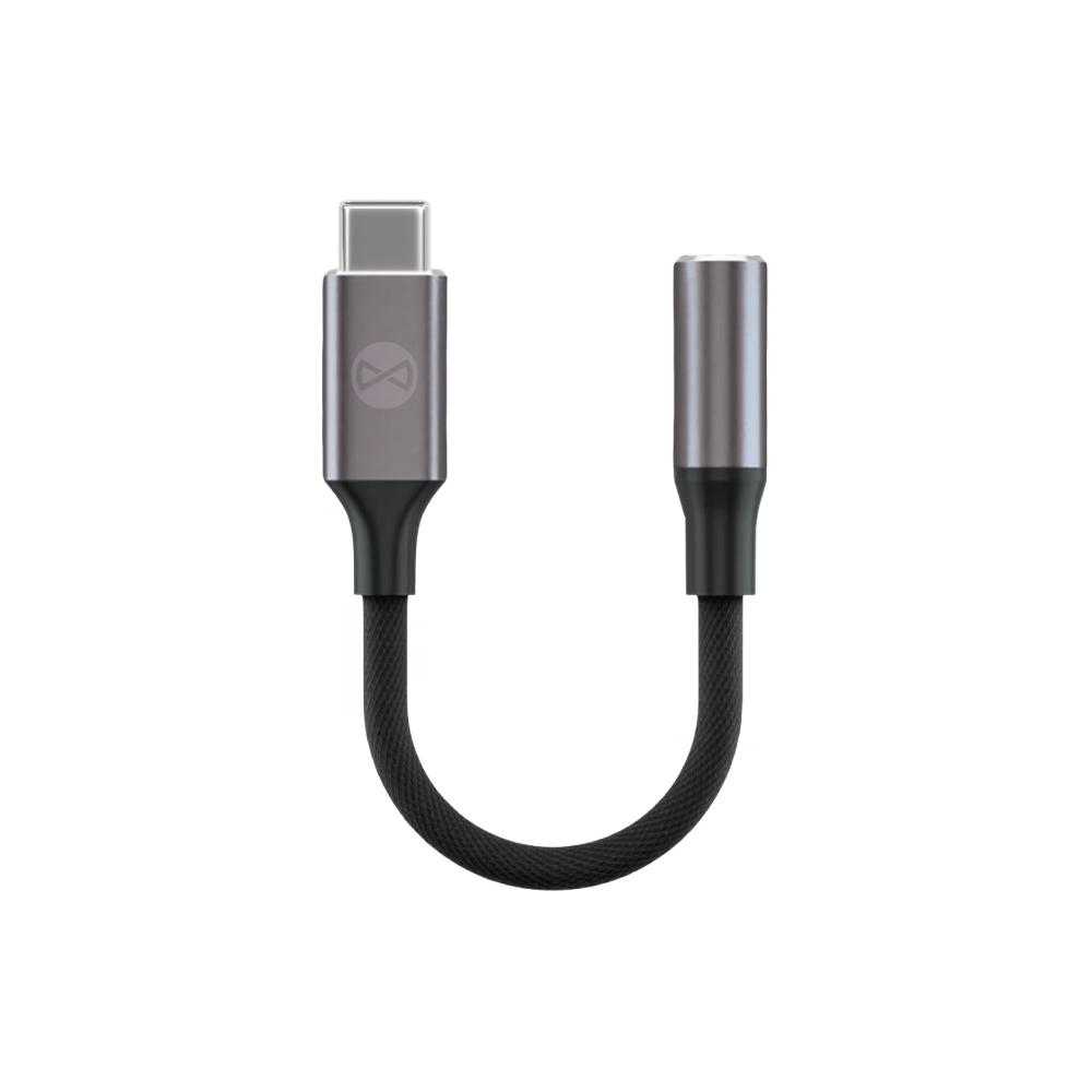 Adaptateur audio Forever AJC-01 jack 3,5 mm vers USB-C noir
