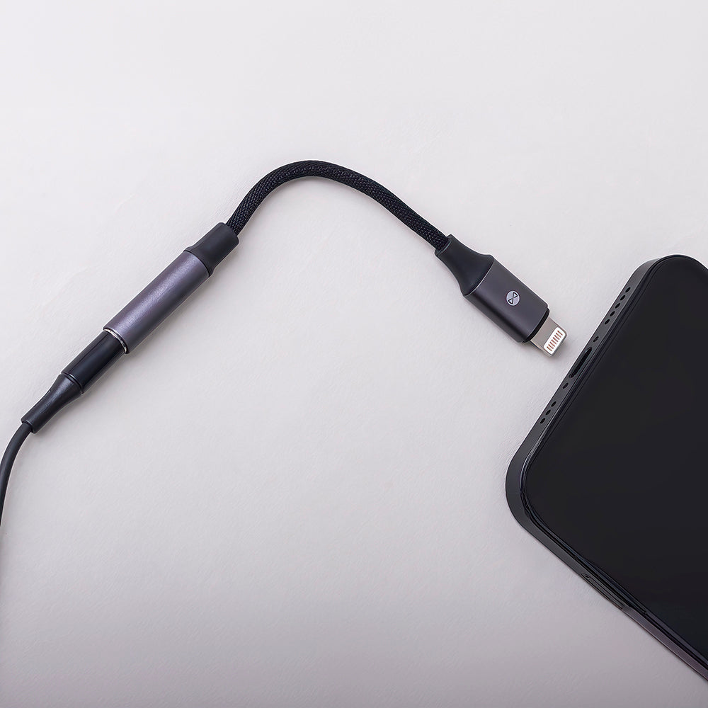 Adaptateur audio Forever AJL-01 jack 3,5 mm vers Lightning noir