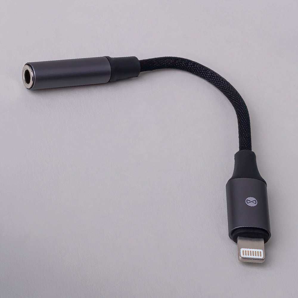 Adaptateur audio Forever AJL-01 jack 3,5 mm vers Lightning noir
