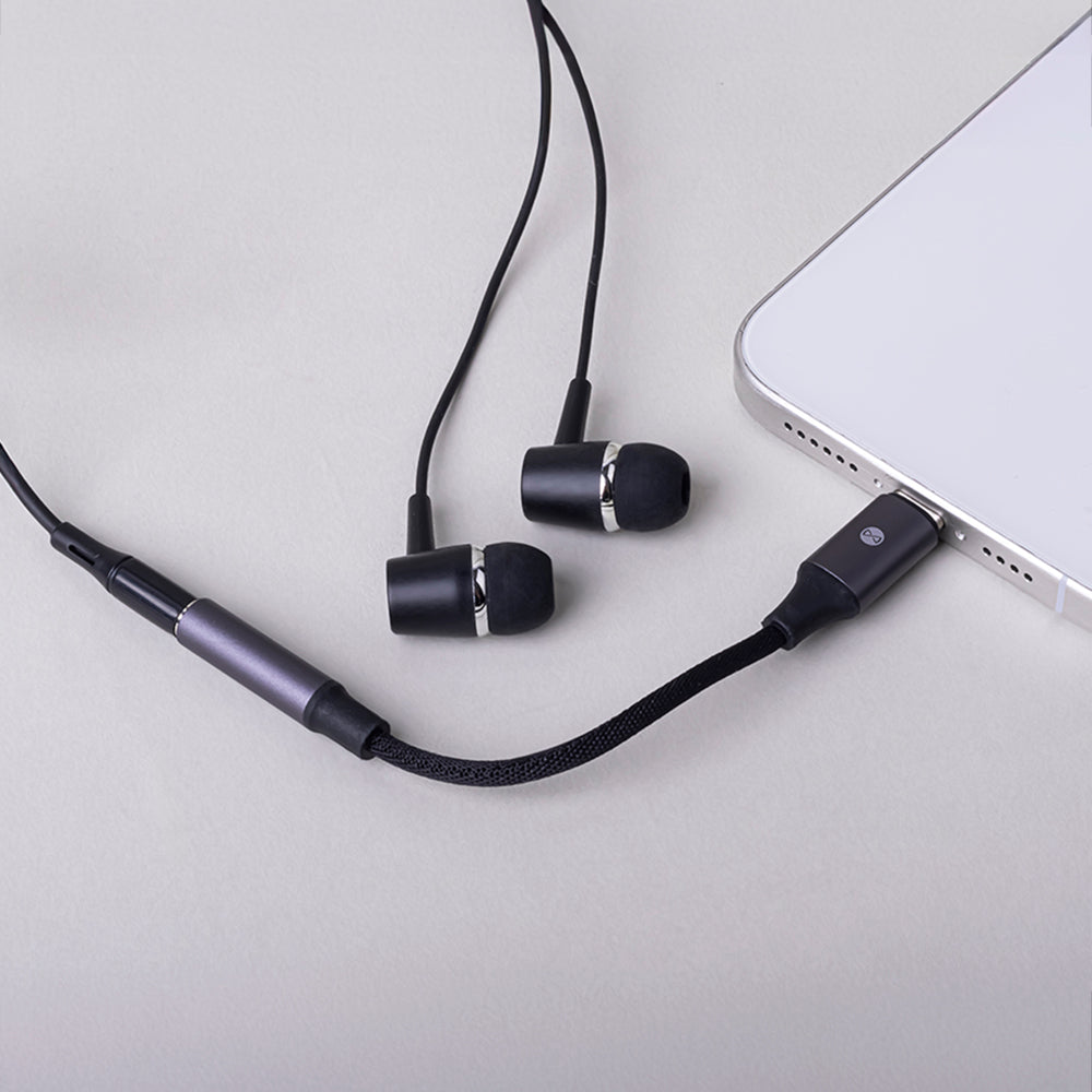 Adaptateur audio Forever AJC-01 jack 3,5 mm vers USB-C noir