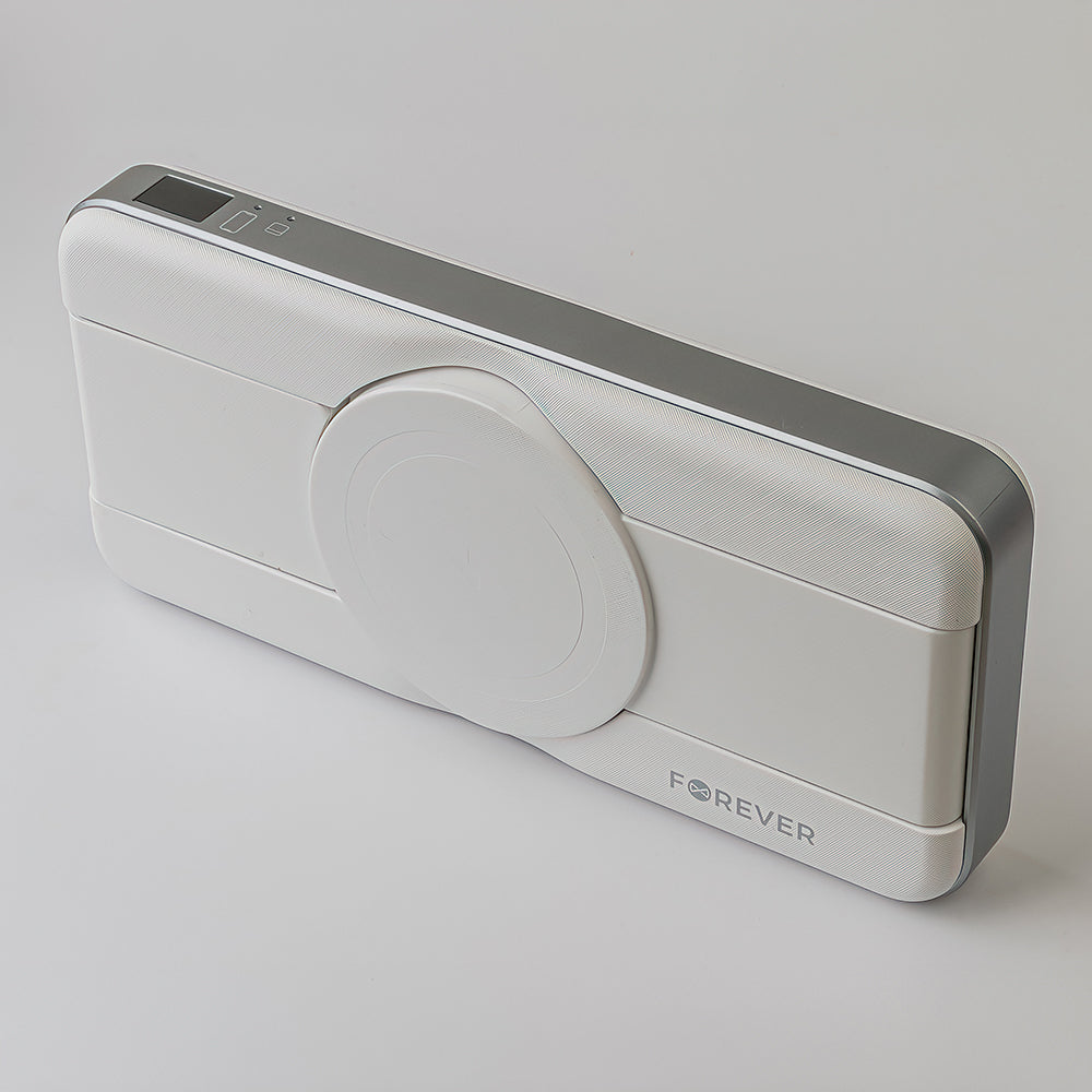 Chargeur Power Bank Forever MATB-300 10000 mAh MagSafe 3-en-1 Blanc
