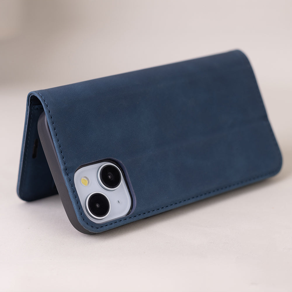 Coque Portefeuille TFO Samsung Galaxy A52 — Cuir Bleu