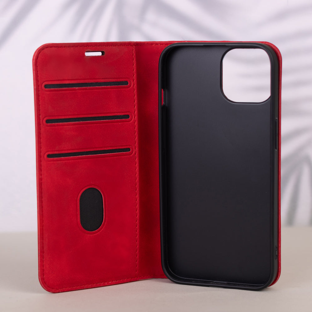 Coque Smart Suede TFO Xiaomi Redmi 14C/A4 rouge