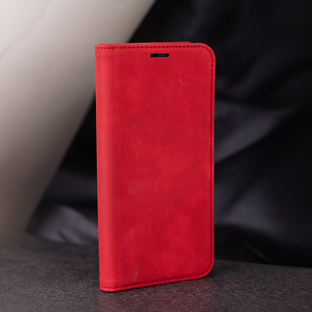 Coque Smart Suede TFO Xiaomi Redmi 14C/A4 rouge