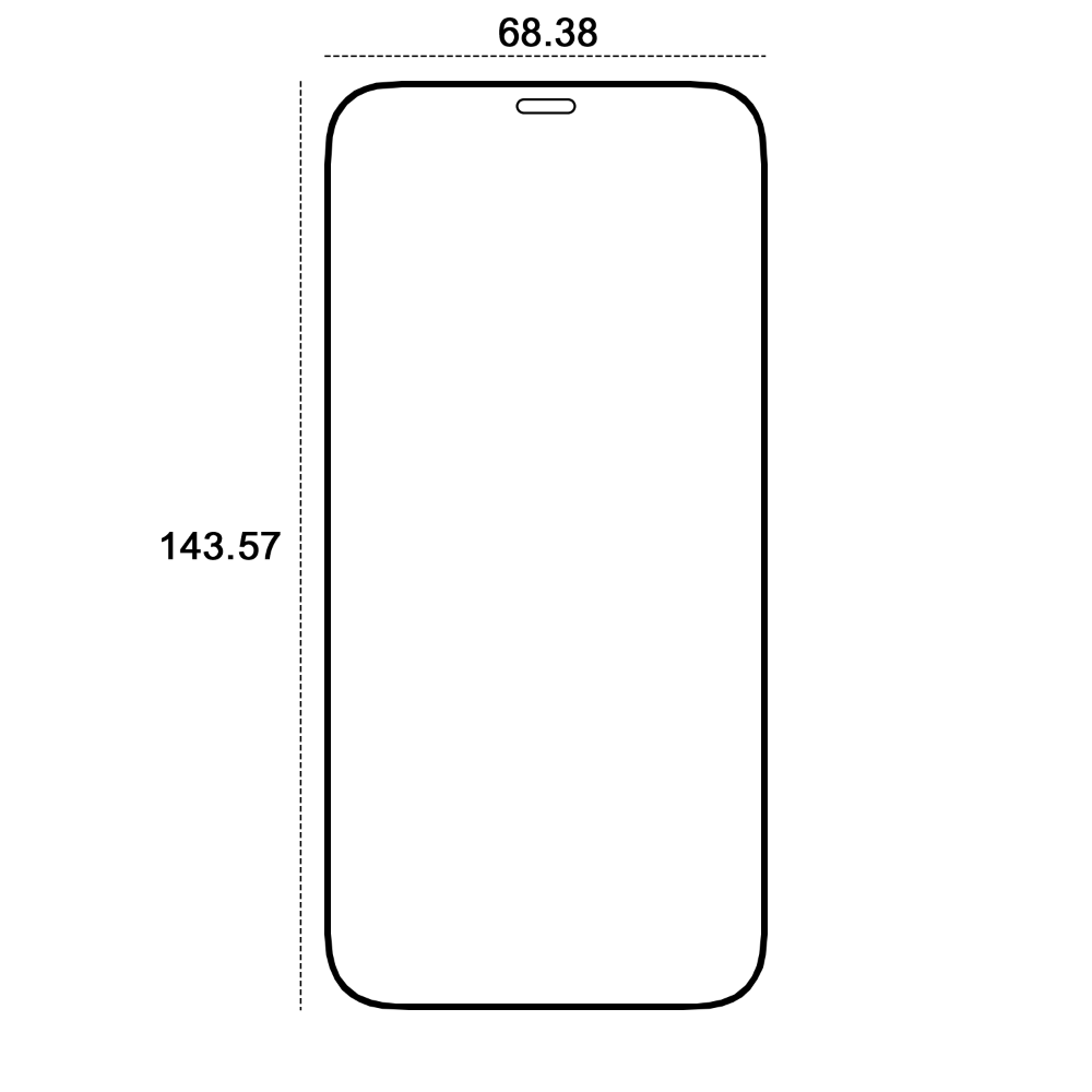 Verre Trempé 9D Etteri iPhone 12/12 Pro 6,1"
